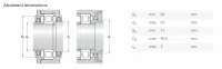 50x110x40mm NJ2310ECP SKF Cylindrical Roller Bearing Carry Heavy Radial Loads